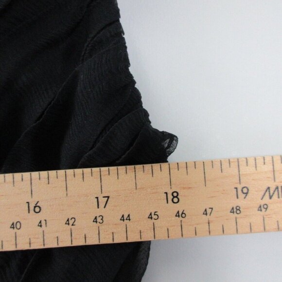 Tadashi Collection Silk Dress 16 Black Beaded Bodycon Elegant Luxury Formal 496 - Picture 4 of 12